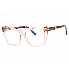 Tom Ford Women's Eyeglasses - Shiny Pink Acetate Cat Eye Full Rim Frame | FT5826-B 072