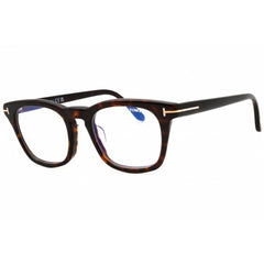 Tom Ford Men's Eyeglasses - Dark Havana Acetate Square Full Rim Frame | FT5870-F-B 052