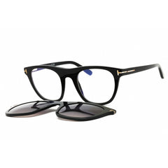 Tom Ford Men's Eyeglasses - Shiny Black Acetate Square Full Rim Frame | FT5895-B 001