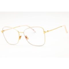 Tom Ford Women's Eyeglasses - Ivory Metal Cat Eye Shape Full Rim Frame | FT5906-B 025