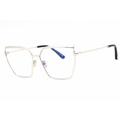 Tom Ford Women's Eyeglasses - Shiny Palladium Metal Cat Eye Full Rim | FT5946-B 016
