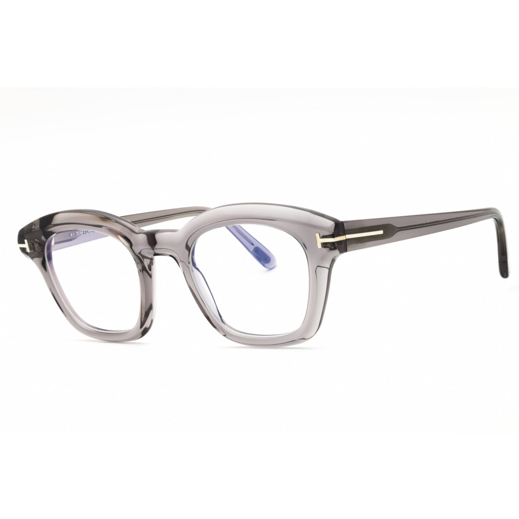 Tom Ford Woman Eyeglasses Transparent Grey Blue Light Block FT5961-B 020 Tom Ford Tom Ford Men Eyeglasses FT5961-B 020 NEW AUTHENTIC  main image 2
