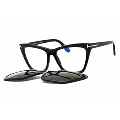Tom Ford Women's Eyeglasses - Shiny Black Acetate Cat Eye Shape Frame | FT5971-B 001