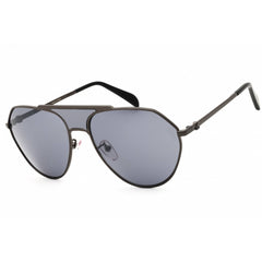 Tous Unisex Sunglasses - Shiny Black Gold Metal Aviator Full Rim Frame | STOC46 672X