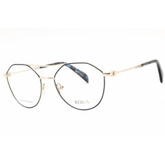 Tous Women's Eyeglasses - Light Gold W/Colors Parts Metal Pilot Frame | VTO412 0492