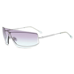 Isabel Marant Women's Sunglasses - Silver Green Rectangular Frame | IM 0132/S 0VGV/WK