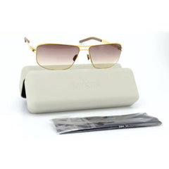 Mykita Unisex Sunglasses - Goldline Rectangular Metal Frame | NO1 SUN LINDA GOLDLINE