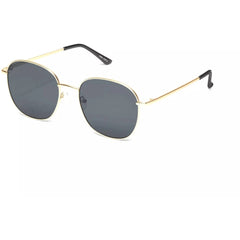 Quay Women's Sunglasses - Gold Metal Oval Full Rim Frame | JEZABELL RX GLD/SMKRX