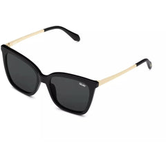 Quay Women's Sunglasses - Black Gold Plastic/Metal Frame | VIDEO ON RX BLK/SMKRX