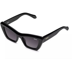 Quay Women's Sunglasses - Black Cat Eye Full Rim Frame | ON THE RADIO RX BLK/SMKRX