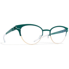 Mykita Unisex Eyeglasses - Gold Opal Full Rim Round Frame | DECADES-CAROLINE-GOLD-OPAL