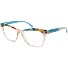 Coco Song Men's Eyeglasses - Multicolor Plastic Full Rim Cat Eye Frame | CCS111 C02