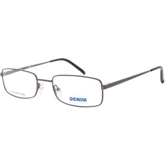 Denim Unisex Eyeglasses - Gunmetal Full Rim Rectangular 53mm Frame | DENIM 149 0JPT