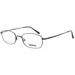 Denim Unisex Eyeglasses - Matte Black Stainless Steel Full Rim Frame | DENIM 161 0003