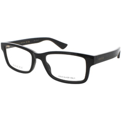 Gucci Men's Eyeglasses - Transparent Grey Plastic Full Rim Rectangular | GG1717O 003