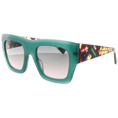 Missoni Women's Sunglasses - Green Havana Full Rim Square Frame | MIS 0153/S 0XGW/JP