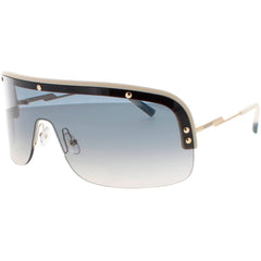 Missoni Women's Sunglasses - Matte Beige Gold Half Rim Shield | MIS 0185/S 0BGH/I4