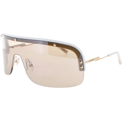 Missoni Women's Sunglasses - White Plastic Half Rim Shield Frame | MIS 0185/S 0VK6/T4
