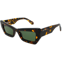 Off-White Unisex Sunglasses - Havana Full Rim Cat Eye | AURORA OERI137F24PLA0016055