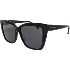 Salvatore Ferragamo Women's Sunglasses - Black Full Rim Butterfly Frame | SF1102S 001
