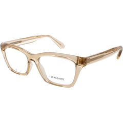 Salvatore Ferragamo Women's Eyeglasses - Transparent Beige Full Rim Frame | SF2986 259