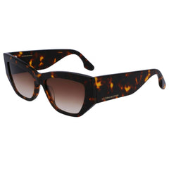 Victoria Beckham Women's Sunglasses - Dark Havana Full Rim Cat Eye Frame | VB645S 234