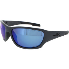 Wiley X Unisex Sunglasses - Matte Grey Full Rim Wraparound | CLIMB CAPTIVATE ACCLM09