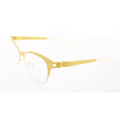 Mykita Unisex Eyeglasses - Zinc White Full Rim Cat Eye Frame | NO1-AMANDA-ZINC-WHITE