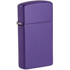 Zippo Windproof Lighter - Deep Purple Hue with Lasered Hinge and Bottom Stamp | 1637