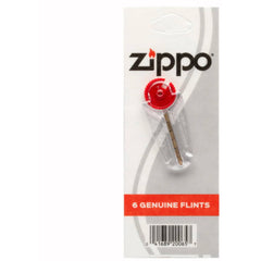 Zippo Replacement Flints - Genuine 6 in One Card with Individual Dispenser | 2406N