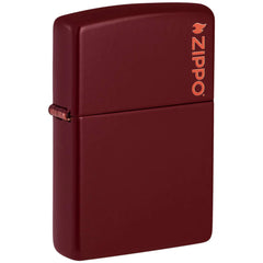 Zippo Windproof Lighter - Classic Merlot Zippo Logo Rich Red Tone Finish| 46021ZL