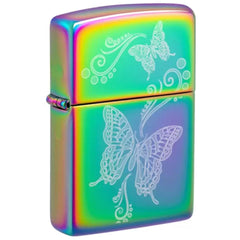 Zippo Windproof Lighter - Laser Fancy Fill Butterfly with Filigree Design | 46125