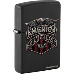 Zippo Windproof Lighter - Buck Wear Color Image Design Classic Black Matte | 46158