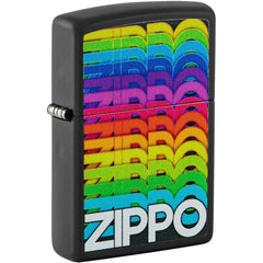 Zippo Windproof Lighter - Techno Zippo Color Image Design Black Matte Finish | 46234