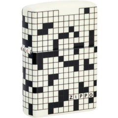 Zippo Windproof Lighter - Crossword Inspired Design Glow-in-the-Dark Finish | 46285