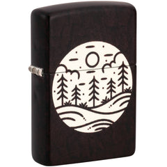 Zippo Windproof Lighter - Moonlit Field Design in Glow-in-the-Dark Finish | 46287