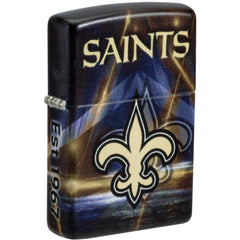 Zippo Windproof Pocket Lighter - NFL New Orleans Saints Blue 540 Color Finish| 46517