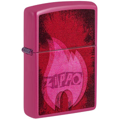 Zippo Windproof Lighter - Zippo Pulse Design Classic Frequency Pink Finish | 46572