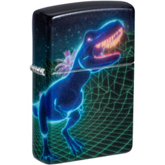 Zippo Windproof Lighter - Cyber Dino Design Glow-in-the-Dark 540 Color Finish| 46701