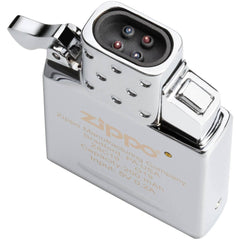 Zippo Lighter Insert - Chrome Double Arc Rechargeable with Two Plasma Beams | 65852