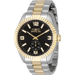Invicta Men's Watch - Specialty Quartz Black Dial Two Tone Steel Bracelet | 49384