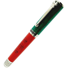 Montegrappa Fountain Pen - Monopoly Players Landlord Red and Green Fine | ISMXO2EE