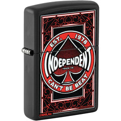 Zippo Windproof Pocket Lighter - Independent Truck Design Black Matte Finish | 46308