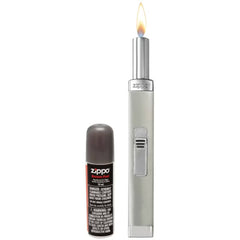 Zippo Candle Lighter - Mini MPL Brushed Chrome with 18 ml Butane Canister | 121479