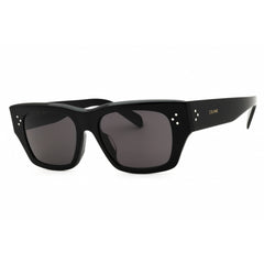 Celine Unisex Sunglasses - Shiny Black Acetate Full Rim Rectangular | CL40297U 01A