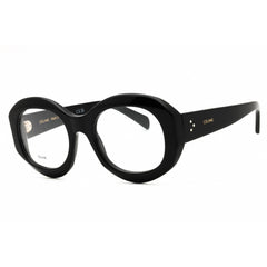 Celine Women's Eyeglasses - Shiny Black Acetate Full Rim Oval Frame | CL50149I 001