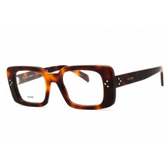 Celine Women's Eyeglasses - Blonde Havana Acetate Full Rim Square Frame | CL50163I 053