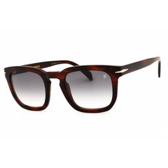 David Beckham Men's Sunglasses - Brown Horn Full Rim Rectangular | DB 7076/S 0EX4 9O