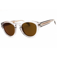 David Beckham Men's Sunglasses - Grey Plastic Full Rim Round Frame | DB 7110/S 0KB7 MT