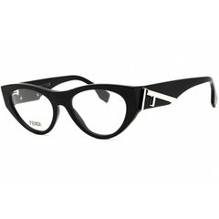 Fendi Women's Eyeglasses - Shiny Black Acetate Full Rim Cat Eye Frame | FE50092I 001